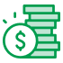Stacked coins icon.