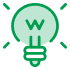 Lightbulb icon.